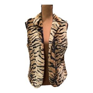 COPY - Pre-loved LAL Faux Fur Tiger Vest Size Large